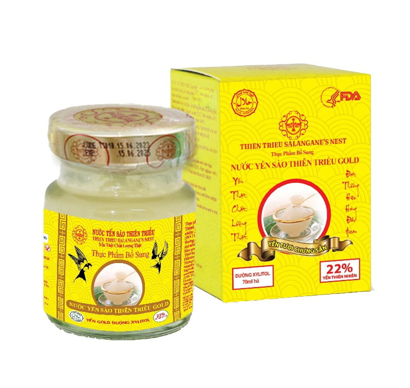 Yến sào cao cấp Thiên Triều Có đường GOLD 22%
